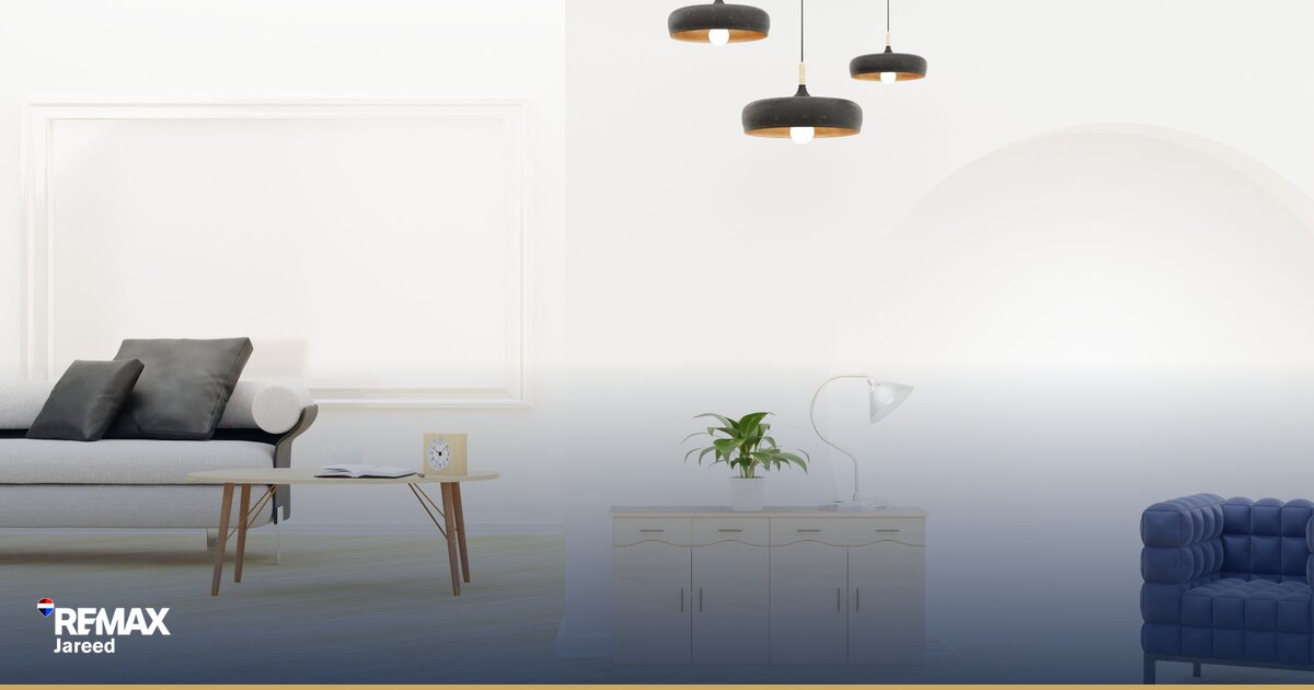 Modern staged apartment interior with natural light in Sheikh Zayed ready for fast sale