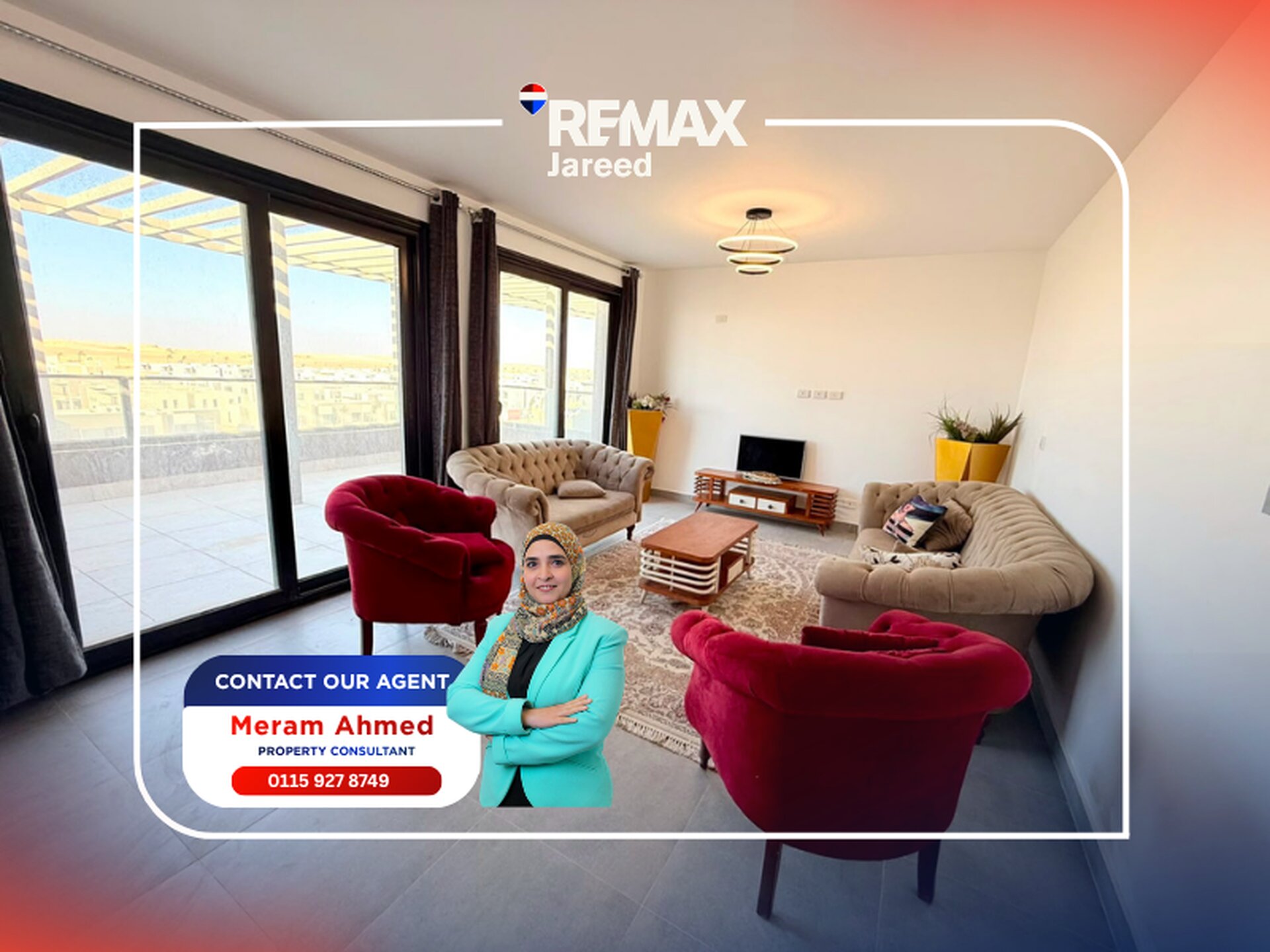 Fully furnished two bedrooms penthouse in Badya palm Hills — صورة 3