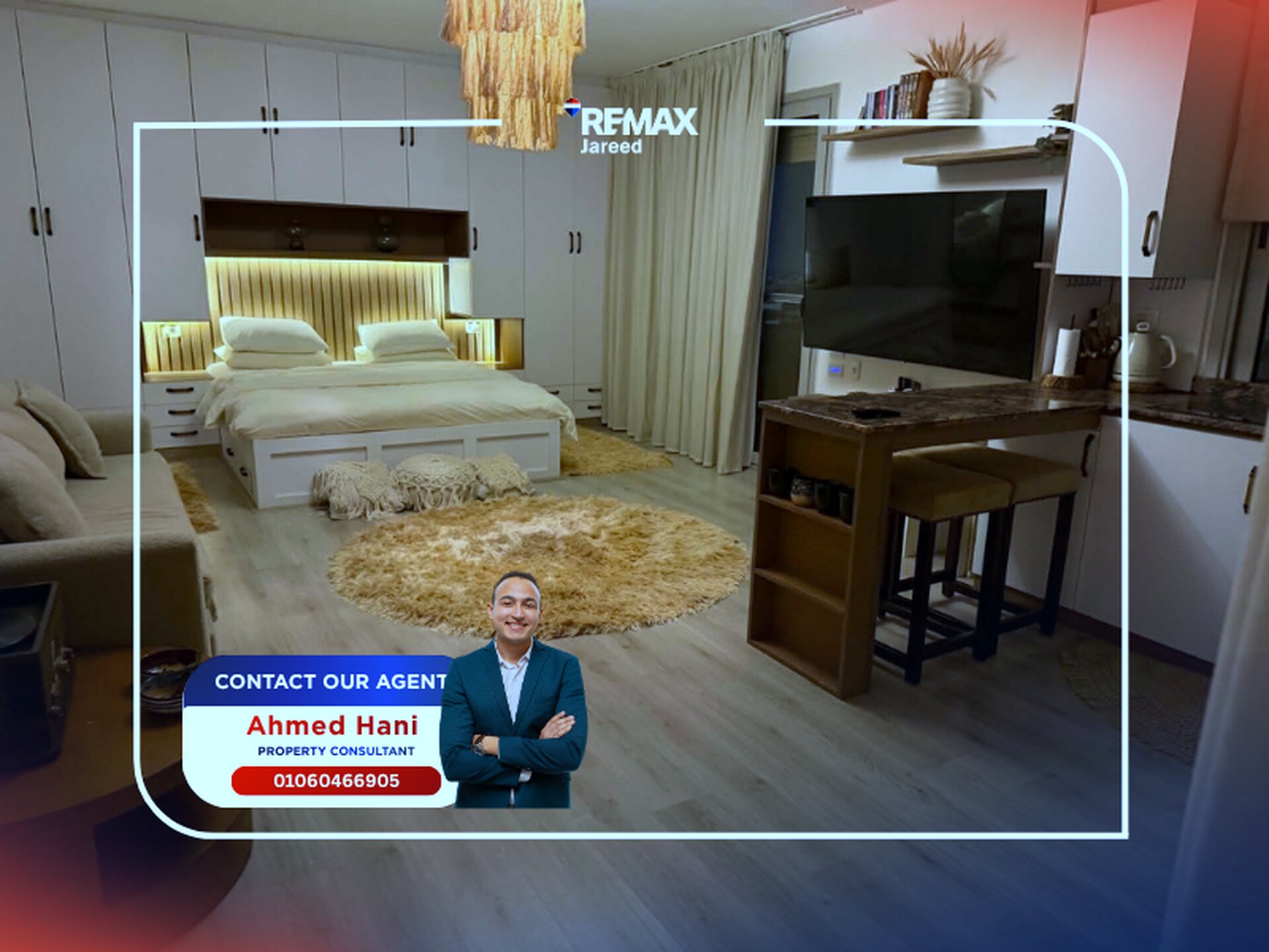 A Luxurious Studio with roof For Rent at palm parks Compound by palm hills - Photo 1